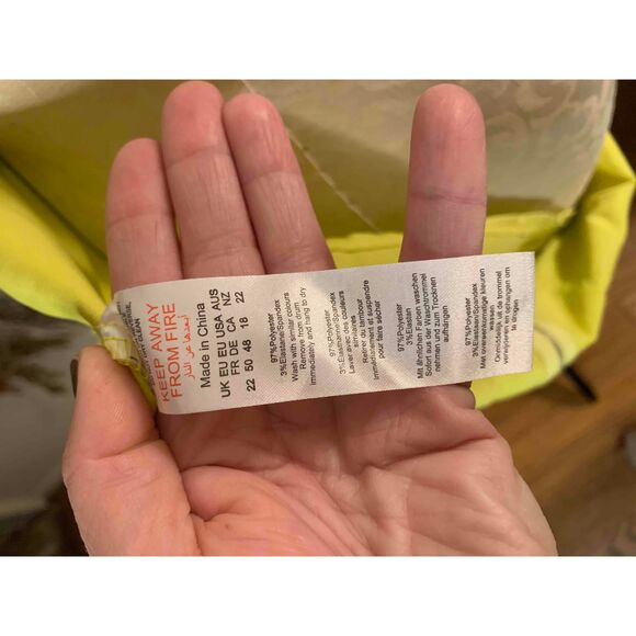 NWT Pretty Little Thing Chartreuse Corset Top Boning Zippered Back Plus Size 18 - Picture 10 of 11